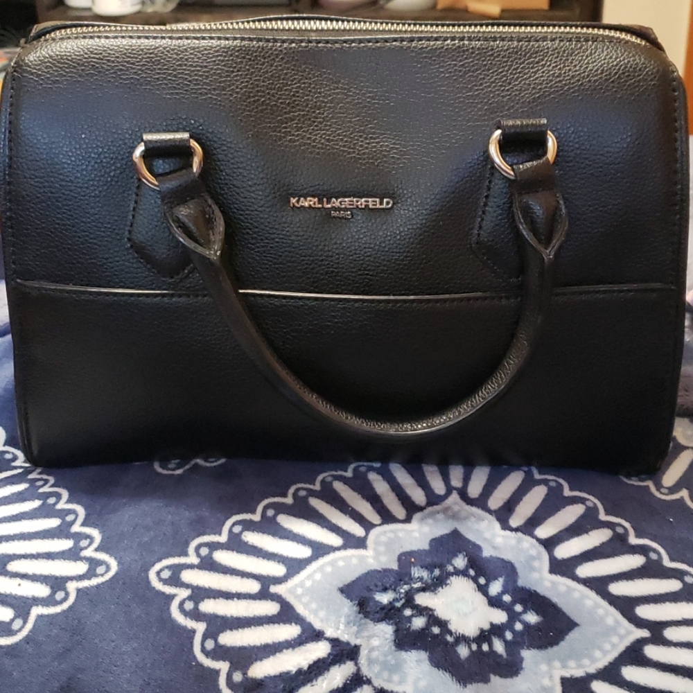 Karl Lagerfeld willow satchel